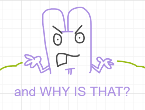 A panel from Ready Oar Knot, episode three of the Board Boards object show by Furretwalk/WalkingFurret.